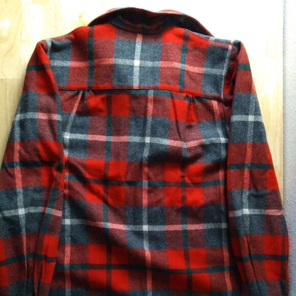 Vintage 70s Pendleton Wool Flannel Button Down Shirt Jacket Coat - Picture 6 of 7